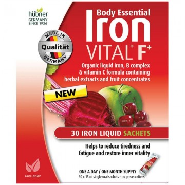 Hubner Body Essential Iron Vital F + 补铁液 30条