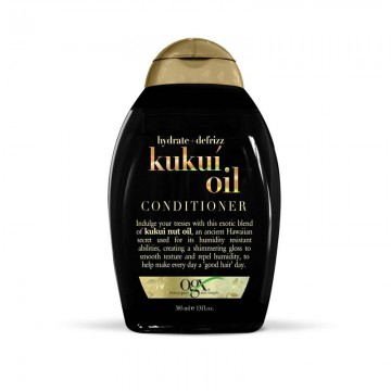 OGX hydrate & defrizz + Kukui Oil Conditioner 385ml 欧姬丝夏威夷果油护发素