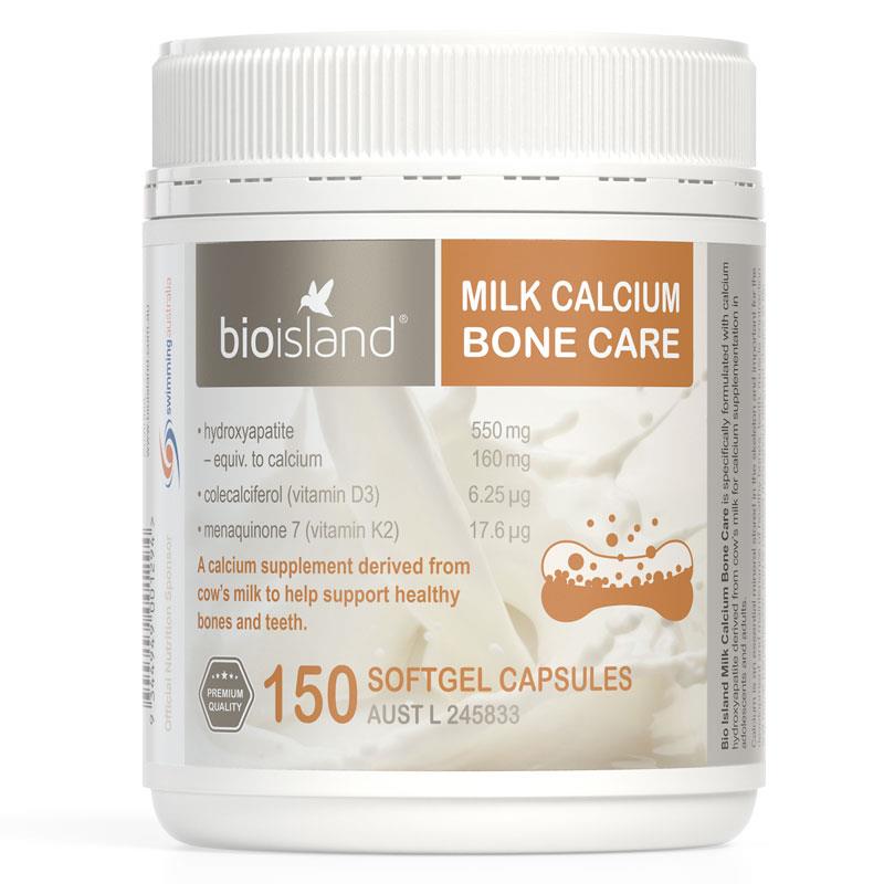 Bio island milk calcium bone care 生物岛成人牛乳钙 150粒