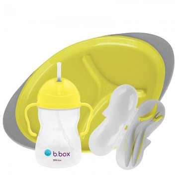 B.BOX BBOX Feeding Set 婴幼儿宝宝喂食工具套装 - 柠檬黄色