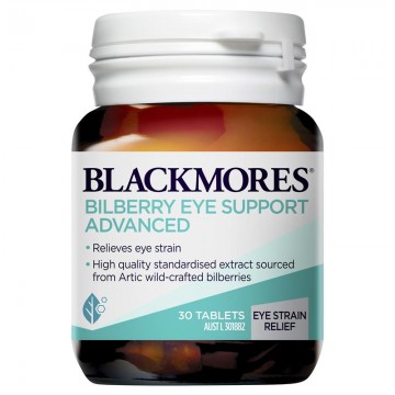 Blackmores Bilberry EYE Support Advanced 澳佳宝蓝莓护眼片 30粒