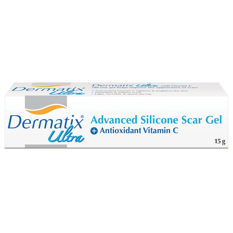 Dermatix Ultra Advanced Silicone Scar Gel + VC 新版舒痕祛疤膏加强版 添加维生素C 15g