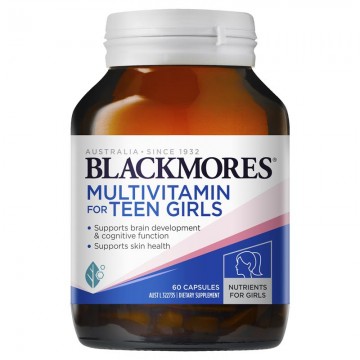 Blackmores Teen Multi + Brain Nutrients for Girls 青少年多种综合复合维生素 健脑 女孩款 60粒