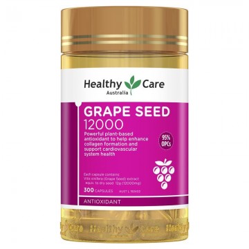 Healthy Care Grape Seed Extract 12000 Gold Jar 葡萄籽精华胶囊（12000mg, 300粒)