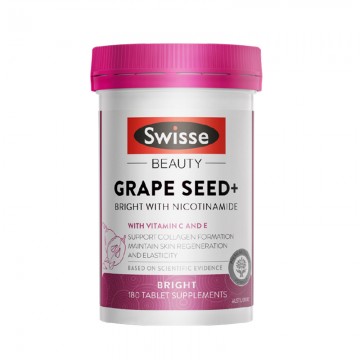 Swisse GRAPE SEED+ 斯维诗烟酰胺葡萄籽+精华提取物 原花青素vc+ve 180片