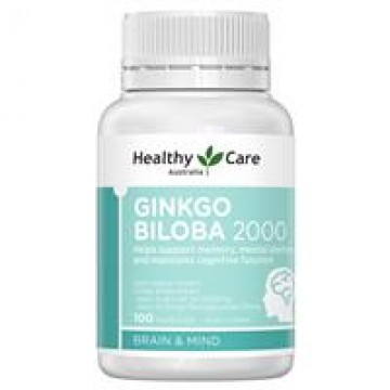 Healthy Care Ginkgo Biloba 2000mg 银杏健脑健忆片 100粒