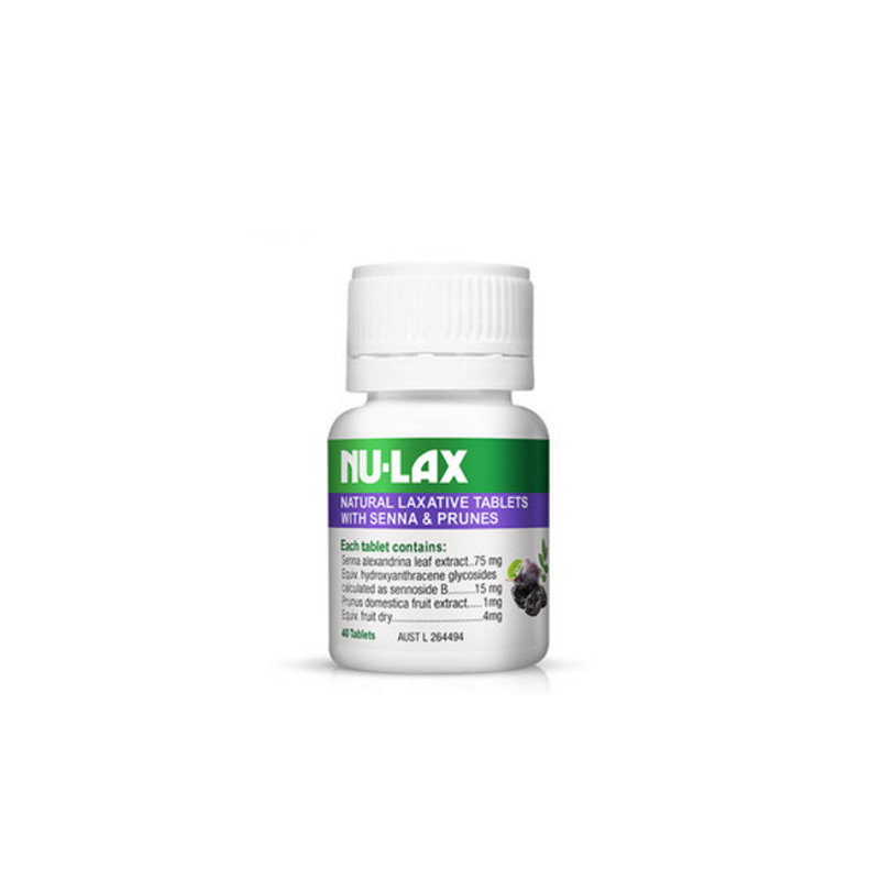 Nulax natural laxative tablets prunes 西梅乐康片 40粒