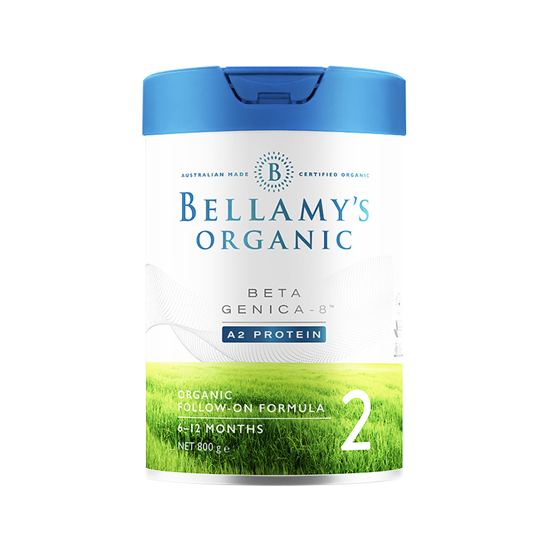 BB2 Bellamy's Beta Genica-8 贝拉米A2酪蛋白有机婴幼儿奶粉（白金版）2段 800g