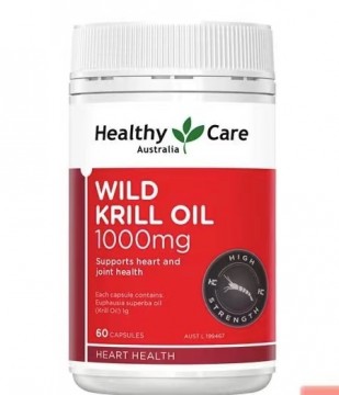 Healthy Care 深海野生磷虾油Wild Krill Oil 1000mg 60粒