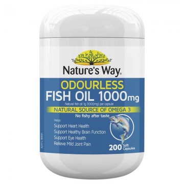 Nature's Way 无腥深海鱼油Fish Oil 1000mg 200粒