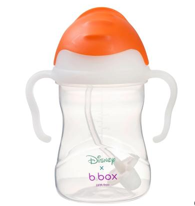Bbox 婴幼儿重力球防漏吸管杯 （橙色） Disney Olaf 新版 240ml