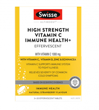 Swisse 高浓度免疫维生素C泡腾片（四合一） 60 粒